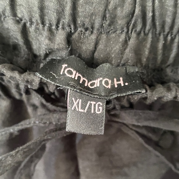 Chic Black Wide Leg Women's Pants - Picture 4 of 5